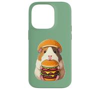 Guinea Pig Hamburger Double Cheeseburger Fast Food Hat Coque pour iPhone 14 Pro
