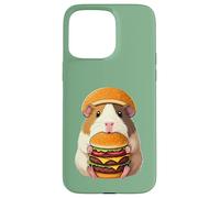 Guinea Pig Hamburger Double Cheeseburger Fast Food Hat Coque pour iPhone 15 Pro Max