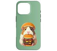 Guinea Pig Hamburger Double Cheeseburger Fast Food Hat Coque pour iPhone 16 Pro