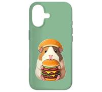 Guinea Pig Hamburger Double Cheeseburger Fast Food Hat Coque pour iPhone 17