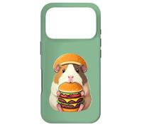 Guinea Pig Hamburger Double Cheeseburger Fast Food Hat Coque pour iPhone 17 Pro