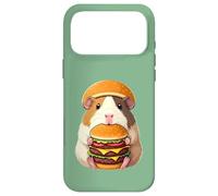 Guinea Pig Hamburger Double Cheeseburger Fast Food Hat Coque pour iPhone 17 Pro Max