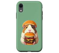 Guinea Pig Hamburger Double Cheeseburger Fast Food Hat Coque pour iPhone XR
