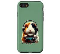 Guinea Pig Playing Video Games Guinea Pig Boy Kid Girl Gamer Coque pour iPhone SE (2020) / 7/8