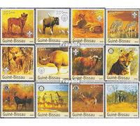 Guinée-Bissau 2438-2449 (complète.Edition.) neuf avec Gomme Originale ** MNH 2003 Animaux Afrique (Timbres pour Les collectionneurs) Autres mammifères (singes/Dinosaures/éléphants...)