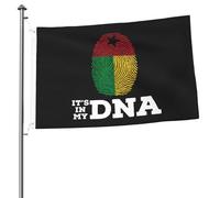 Guinée-Bissau C'est dans MyFlags pour l'extérieur 2x3 Ft double face robuste bannière drapeau pour maison cour festival extérieur jardin décoration drapeau de bienvenue