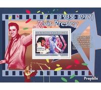 Guinée Bloc-Feuillet 1300 (complète. édition) neuf avec Gomme Originale ** MNH 2007 Elvis Commence carrière (Timbres pour Les collectionneurs) Musique/Danse