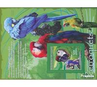 Guinée Bloc-Feuillet 1522 (complète. édition) Neuf avec Gomme Originale ** MNH 2008 perroquets & John James Audubon (Timbres pour Les collectionneurs) Oiseaux