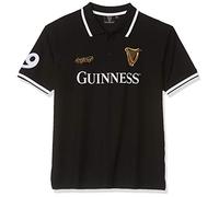 Guinness BLK Guin 59 White STR Collar S/S Polo, Noir (Noir Noir), L Homme
