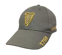 Guinness Casquette de Baseball avec Broderie Harpe en Anthracite