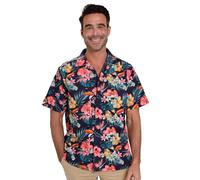 Guinness Chemise hawaïenne à manches courtes Toucan (S-3XL), multicolore, XL