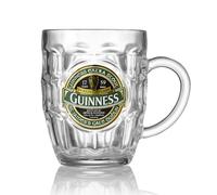 Guinness Collection Irlande Chope à bière alvéolée avec badge en métal