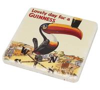 Guinness Dessous de verre effet pierre - Motif toucan