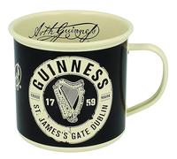 Guinness Enamel Mug With St' James Gate Label Cream Design
