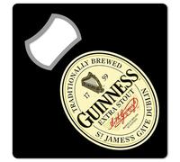 Guinness GKM03 Ouvre-bouteille magnétique avec logo et étiquette 9 x 9 cm