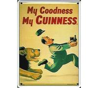 Guinness Lion Mini plaque en tôle (carte postale)