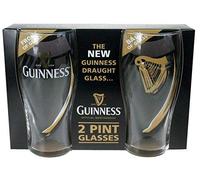 Guinness Logo Verre à pinte unisexe Transparent, Verre,
