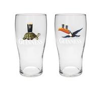 Guinness Lot de 2 verres à bière - Toucan & tortue