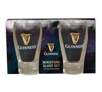 Guinness Lot de 2 verres miniatures avec motif harpe