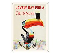 GUINNESS - Plaque en tôle gaufrée - 30 x 40 cm - Lovely Day for a Guinness G303/001