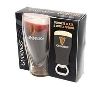 Guinness Shamrock Gift Co. 5568 Verre et décapsuleur officiel en relief de 450 ml