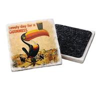 Guinness Stone Coaster with Toucan on a Weathervane Design