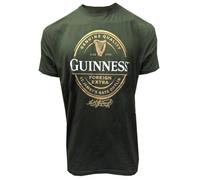 Guinness T-Shirt Foreign Extra Stout - Classic Green Beer Tee, Vert Bouteille, L