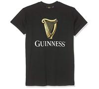 Guinness BLK Guin Harp R/N T T-Shirt, Noir (Black Black), L Homme