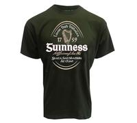 Guinness T-shirt vert bouteille Irish Label, vert bouteille, 3XL