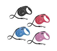 Guinzaglio estensibile a fettuccia Flexi New Classic Tape con manico ergonomico