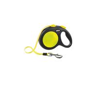 Guinzaglio Flexi New Neon Tape giallo per cani Croci