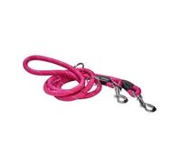 Bobby Walk - Laisse Tubulaire pour Chien, Laisse d'Entraînement pour Chien avec Mousqueton, Nylon Durable, 3 Longueurs, Fuchsia, 189x1.2 cm