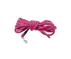 Guinzaglio tubolare in nylon fucsia modello Walk per cani Croci