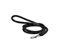 Guinzaglio tubolare in nylon nero modello Walk per cani Croci