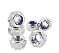 GUIPENG 1 à 25 écrous de blocage hexagonaux en nylon en acier inoxydable 304 M2 M2.5 M3 M4 M5 M6 M8 M10 M12 M14 Écrous de blocage hexagonaux autobloquants Nylock.(M20 x 1Pieces)