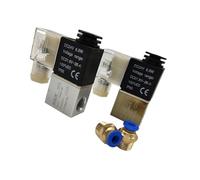 GUIPENG 2V025-06 2V025-08 électrovanne d'huile d'eau d'air normalement fermée bobine Led 2 ports 2 voies 220V 12V 24v vanne magnétique d'air pneumatique(2v025-08,G_24V_NO JOINT)