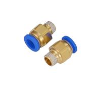 GUIPENG Connecteurs d'air BSPT PC4-M5 PC6-01 PC8-02 PC10-04, raccords rapides for tuyaux mâles, raccords pneumatiques droits à enfoncer, 10 pièces, 20 pièces(PC8-04,20PCS)