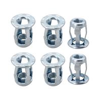 GUIPENG Écrou métallique à expansion en forme de pétale M4 M5 M6 M8(Nut (6Pcs) Zinc,M6x20)