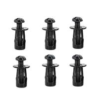 GUIPENG Écrou métallique à expansion en forme de pétale M4 M5 M6 M8(Screw Nut(6Set) Black,M6x20)
