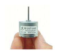 GUIPENG Moteur RF-310T-11400 D/V 5.9 Mini RF-310 DC 3.7V 5V 6V 7300RPM Mini Moteur à Broche Ronde 24mm Arbre Long 17mm for Lecteur CD DVD