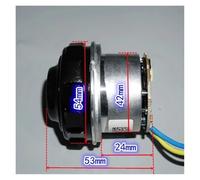 GUIPENG Moteur sans balais triphasé DC21,6 V 24 V 150 W, Carte de Commande intégrée, contrôle de Vitesse PWM, Aspiration de poussière à Grande Vitesse, Ventilateur sans balais