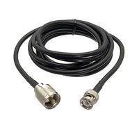 GUIPENG Queue de cochon mâle RG58 UHF PL259 vers BNC 6 "-20M