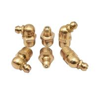 GUIPENG Raccord coudé droit en laiton for pistolet graisseur, filetage mâle impérial, NTP 1/8-27 G1/8-28 G1/4-19 G3/8-19 G1/2-14(Straight,2Pcs 1I8-28)