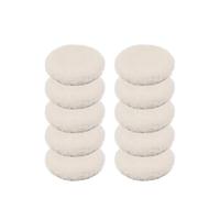 GUIPENG Tampons de polissage M14 3/4/5/6/7 pouces, en feutre laine, for carrelage, verre, acier inoxydable, outils réparation des rayures(Wool Pads 10Pcs,3 inch)
