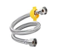 GUIPENG Tuyau tressé en acier inoxydable 304 for chauffe-eau de toilettes, robinet d'arrivée d'eau, flexible métallique anti-explosion de 4 mm d'épaisseur.(60CM (boutique thickened 304 steel cap))
