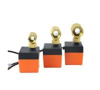 GUIPENG Vanne à boisseau sphérique motorisée 2 voies en laiton 1/2", 3/4", 1", DN15/DN20/DN25, électrovanne électrique à trois fils et deux commandes, 220 V CA, 12 V CC(3/4",DC12-24V_3 WIRE - 2 POINT)