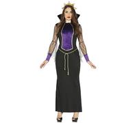 FIESTAS GUIRCA Déguisement Grimilde Reine Sorcière Blanche Neige, 80951, Noir, Violet, Taglia Única