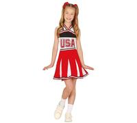 Fiestas Guirca Déguisement de pom-pom girl 82792 avec robe 10-12 ans Rouge