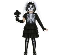 Guirca 85798 - Skeleton Bride Enfant Taille 5-6 Ans, Blanc