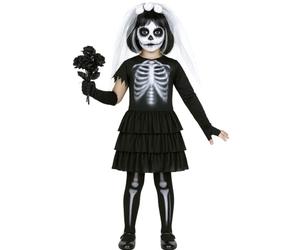 Guirca 85798 - Skeleton Bride Enfant Taille 5-6 Ans, Blanc